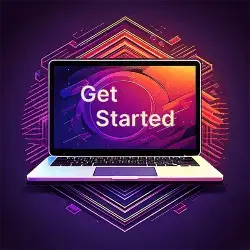 vector image of a laptop
